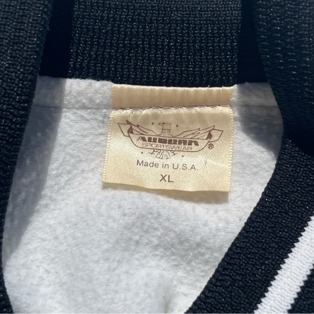 Auburn Sportswear Bomber Jacker Adult XL Gray Black Made in USA - Picture 6 of 7